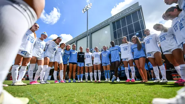 Huddle
University of North Carolina Women’s Soccer v NJIT
Dorrance Field
Chapel Hill, NC
Sunday, September 13, 2026