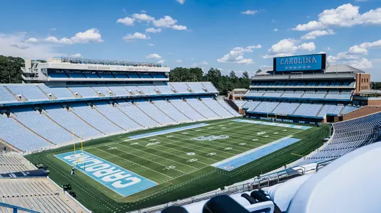 Kenan Stadium Overview With Stairstep Logo Midfield
