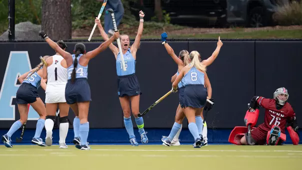 Grace Pottebaum, celebration
University of North Carolina Field Hockey v Penn
Karen Shelton Stadium
Chapel Hill, NC
Friday, September 4, 2026