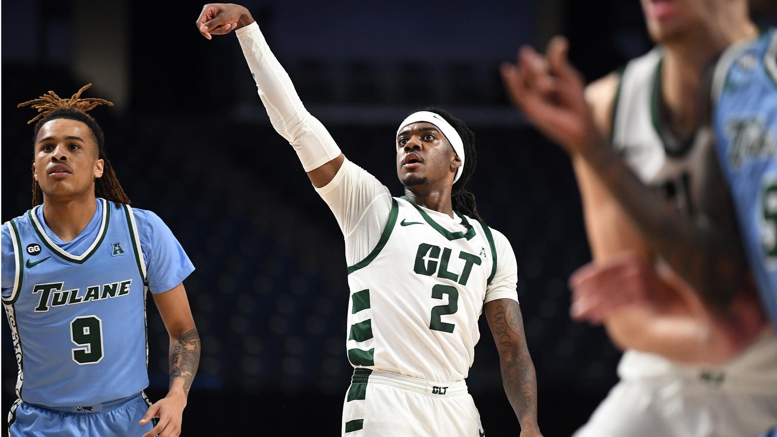 Dezayne Mingo fires a shot against Tulane