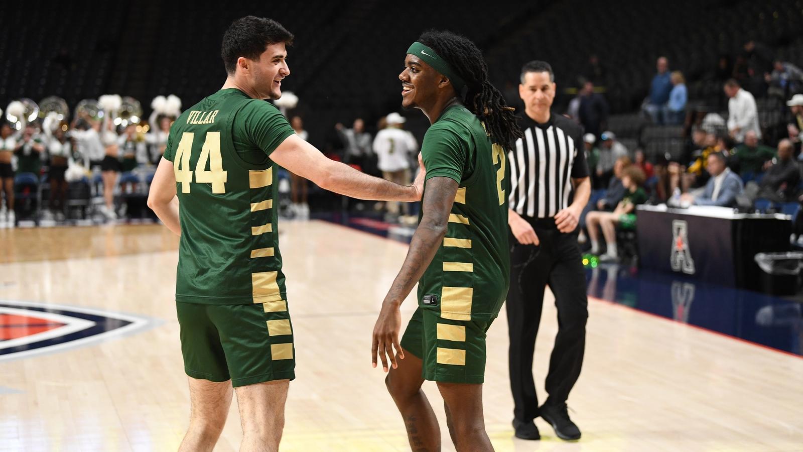 Dezayne Mingo and Raul Villar celebrate Charlotte's win