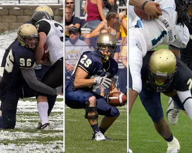 Football Has Three Named To Second-Team All-Conference Image