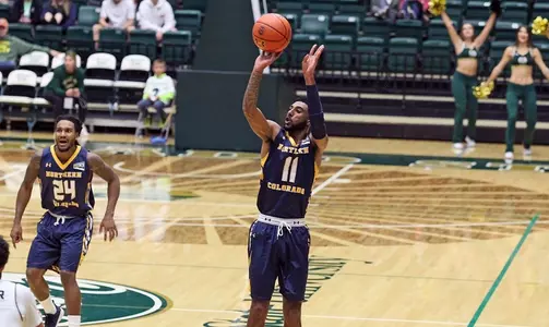 Andre Spight releases the jumper