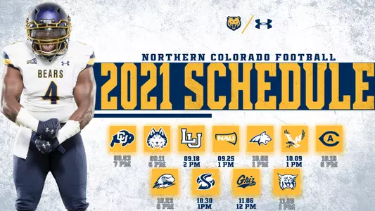 2021 Football Schedule with Times