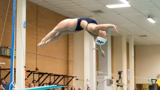 UNC diver mid-dive