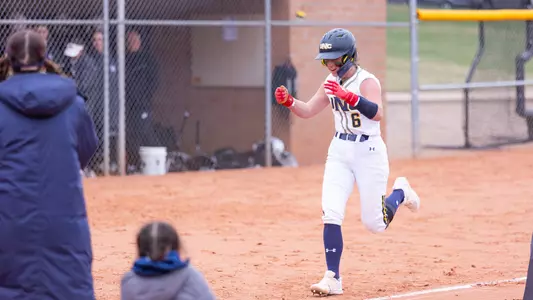 Sabrina Javorsky scoring a run