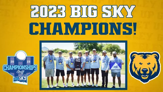 2023 Men's Golf Big Sky Champs Graphic