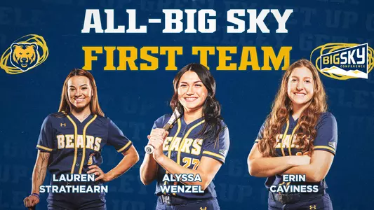 Softball 2023 First Team All Big Sky graphic