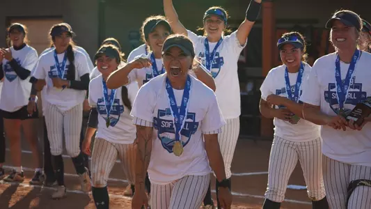 Team Celebration at Big Sky Championship