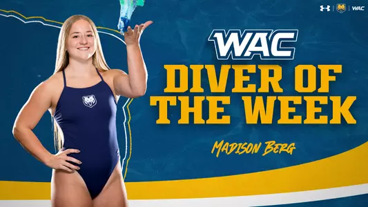 Madison Berg wins WAC Diver of the Week
