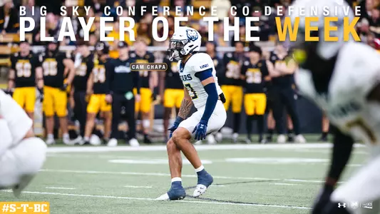 Cam Chapa Wins Big Sky Defensive Player of the Week