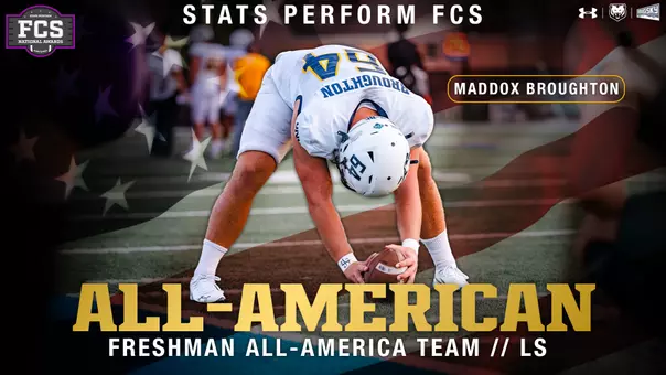 Maddox Broughton - Stats Perform FCS Freshman All-America