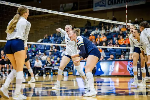 VB cheering after getting a point