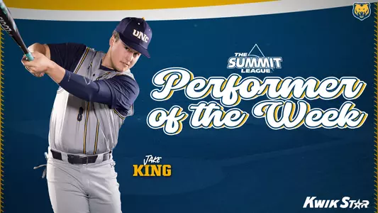Jake King Summit League Performer of the Week