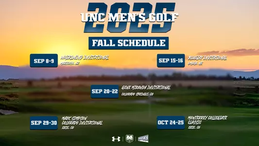 2025 Men's Golf Schedule Release