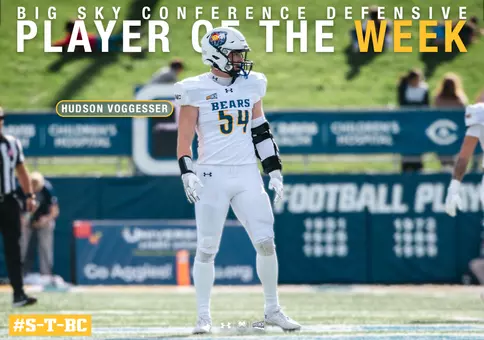 Hudson Voggesser Earns Big Sky Defensive Player of the Week