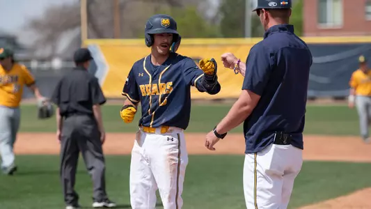 Brett Barber Celebrating at First wit Coach Werbach