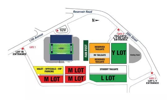 Nottingham Football Parking Map