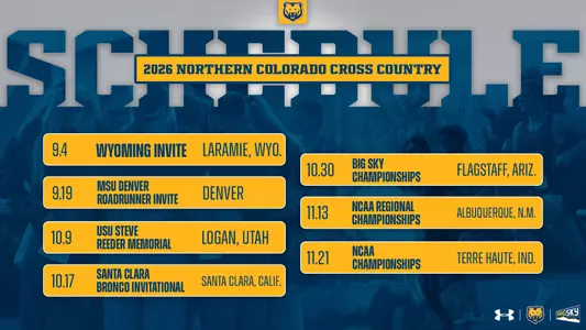 Cross Country Schedule