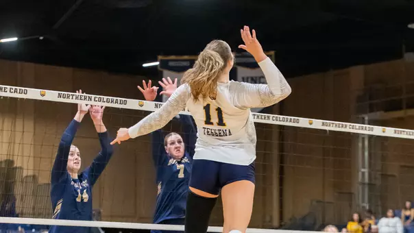 Alayna Tessena with the attack