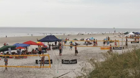 Summer Spike Tournament at Jax Beach.