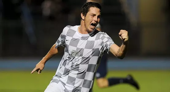 Milan Kovacs celebrating a goal