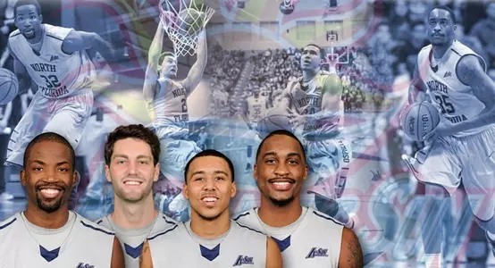 Photo collage of UNF all-conference players