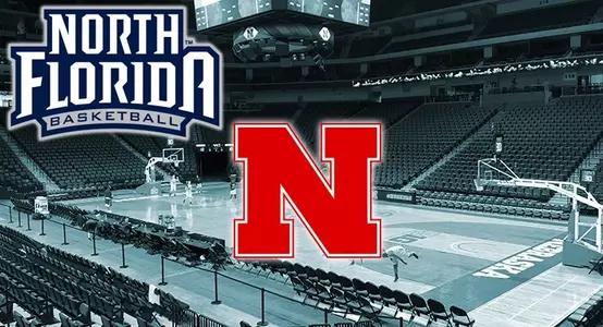 Picture of Pinnacle Back Arena with Nebraska/UNF logos overlayed