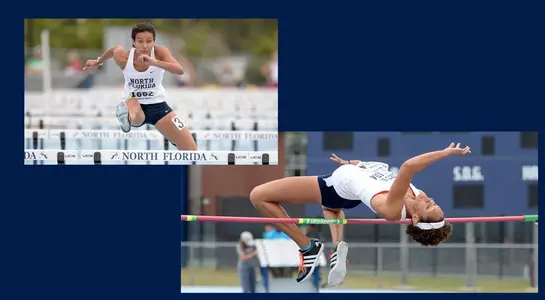 women's track collage
