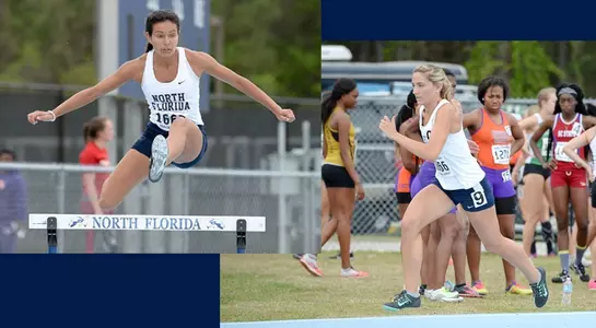 women's track collage