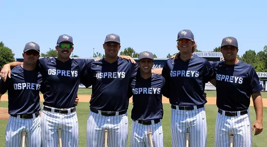 Baseball Seniors in pregame ceremony