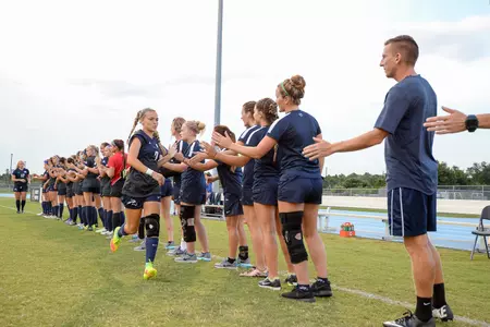 UNF women's soccer team wish good luck to each other
