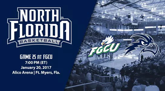 FGCU's Alico Arena background. North Florida men's basketball plays against FGCU on Jan. 30 at 7 p.m.
