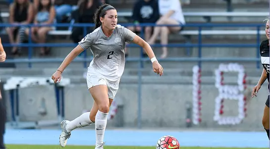 Sarah Wasser plays the ball against Wofford.