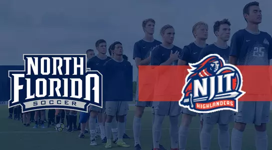 NJIT Preview graphic with men's soccer team
