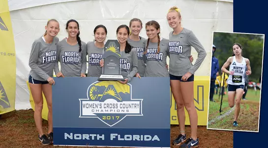 The UNF women's cross country team won the 2017 ASUN Championship with senior Eden Meyer earning Runner of the Year honors