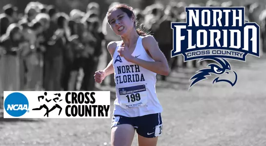 Eden Meyer runs to the finish line of cross country meet