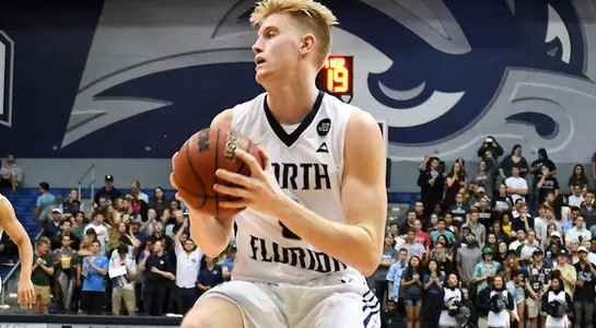 Noah Horchler pulls down a rebound