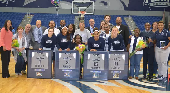 Women's Basketball celebrated senior day against JU