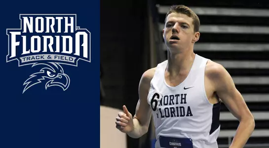 Nick Morken running the Mile race at Camel City Invitational