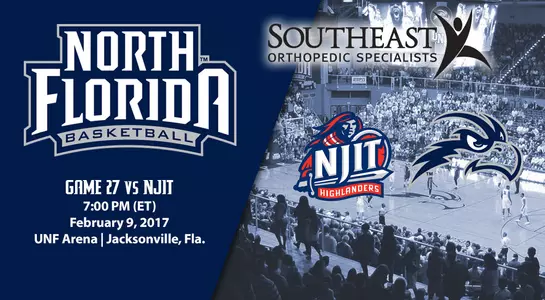 UNF Arena will host a men's basketball game on Feb. 9 between UNF and NJIT.