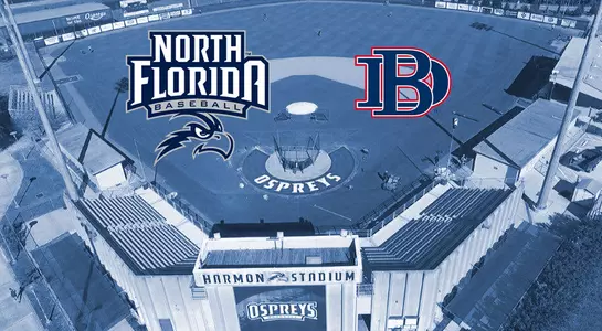 Harmon Stadium will be the site of a three-game baseball series between UNF and Dallas Baptist on Mar. 24-26, 2017