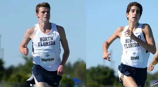Nick Morken and Tyler Stahl finished first and second in the 1500m race