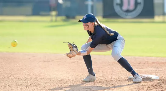 Kayla McGory catches the ball