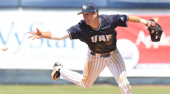 Patrick Ervin makes a toss to second after fielding the ball