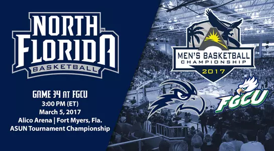 Alico Arena will host the ASUN Championship game on Sunday between UNF and FGCU