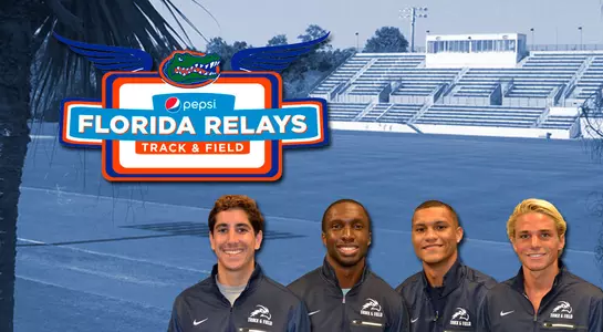 The DMR quartet of Tyler Stahl, Desmond Robb, Rayford James and Brad Hort won the event at UF Relays
