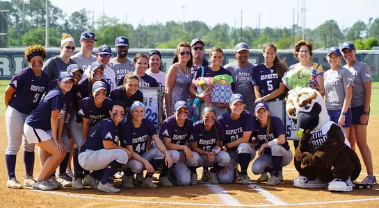 UNF softball celebrated senior day on Sunday.
