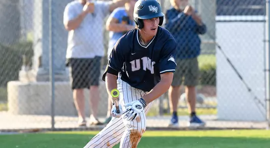 Chris Berry takes a swing and connects for a hit