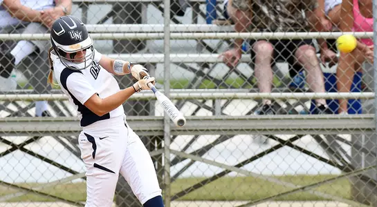 Kayla McGory hits a sac fly to give UNF the win against Jacksonville.